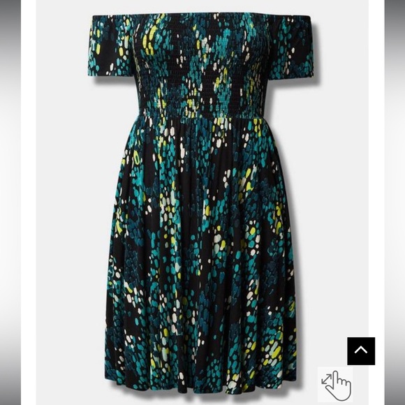 Mini Super Soft Off-Shoulder Dress - Dotted - Picture 7 of 8